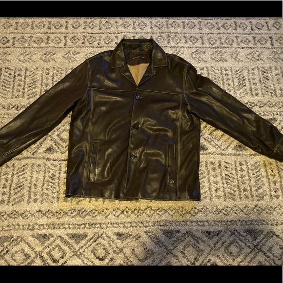 Marc New York brown leather jacket - Picture 3 of 7